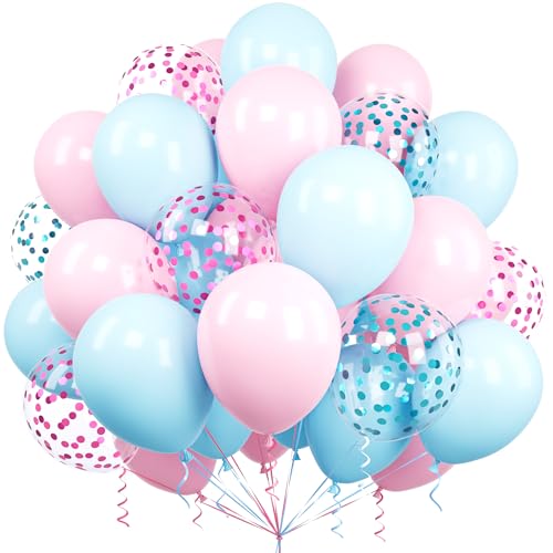 Luftballons Rosa und Blaues, Ousuga 60 Stück 12 Zoll Pastell Weiss Rosa Blau Konfetti Latex Ballon für Jungen Mädchen Frauen Kinder Geburtstag Hochzeit Babyparty Geschlecht Offenbaren Party Dekoration Luftballons Rosa und Blaues, Ousuga 60 Stück 12 Zoll Pastell Weiss Rosa Blau Konfetti Latex Ballon für Jungen Mädchen Frauen Kinder Geburtstag Hochzeit Babyparty Geschlecht Offenbaren Party Dekoration von Ousuga