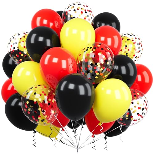 Luftballons Rot Gelb Schwarz, Ousuga 60 Stück 12 Zoll Matt Rot Schwarz Gelb Konfetti Latex Helium Ballon für Frauen Jungen Kinder Geburtstag Hochzeit Babyparty Jahrestag Graduierung Party Dekoration Luftballons Rot Gelb Schwarz, Ousuga 60 Stück 12 Zoll Matt Rot Schwarz Gelb Konfetti Latex Helium Ballon für Frauen Jungen Kinder Geburtstag Hochzeit Babyparty Jahrestag Graduierung Party Dekoration von Ousuga