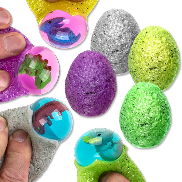 Dino Squeeze Ei mit schwimmendem Baby-Dino im Inneren, 1 Stk, 6cm Dino Squeeze Ei mit schwimmendem Baby-Dino im Inneren, 1 Stk, 6cm von Out of the blue KG
