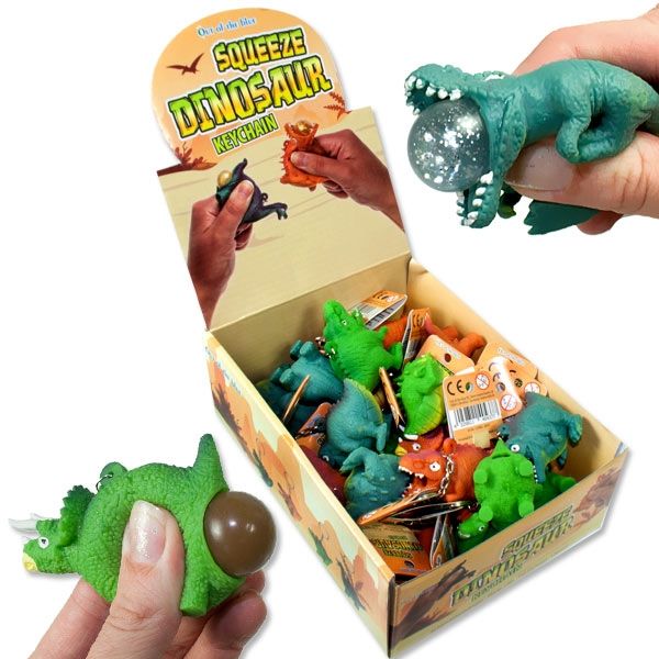 Großpack Squeeze Dinos, 24 Stk, Schlüsselanhänger Großpack Squeeze Dinos, 24 Stk, Schlüsselanhänger von Out of the blue KG