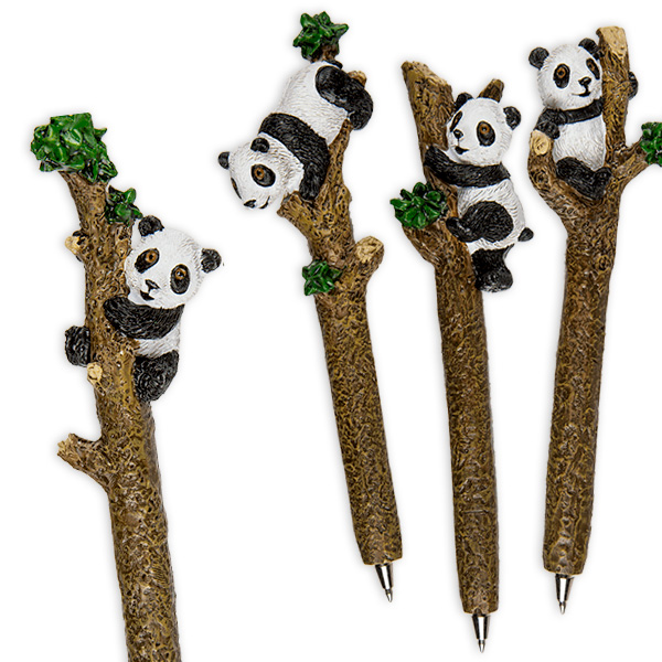 Kugelschreiber, Panda am Bambus, ca. 16cm von Out of the blue KG