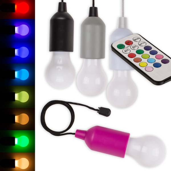 LED-Glühbirne mit Farbwechsel und Fernbedienung, 1 Stück LED-Glühbirne mit Farbwechsel und Fernbedienung, 1 Stück von Out of the blue KG