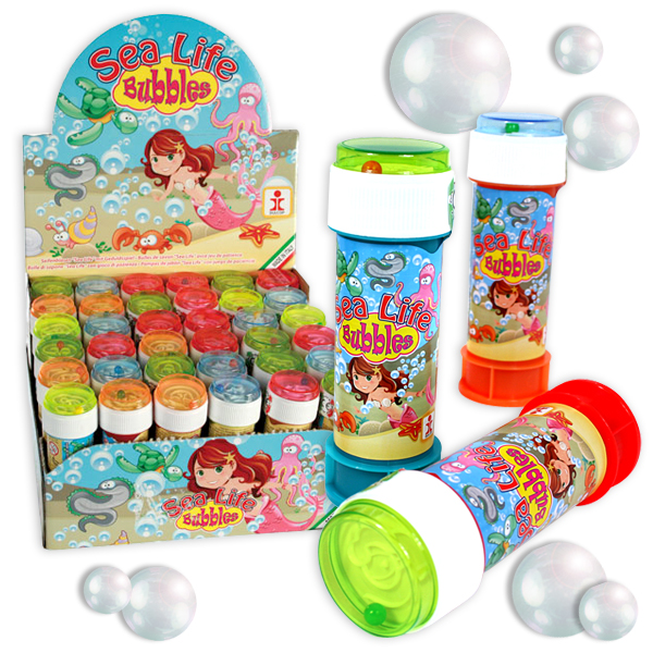Meeresleben-Seifenblasen mit Geduldsspiel, 36 Stk im Großpack Meeresleben-Seifenblasen mit Geduldsspiel, 36 Stk im Großpack von Out of the blue KG