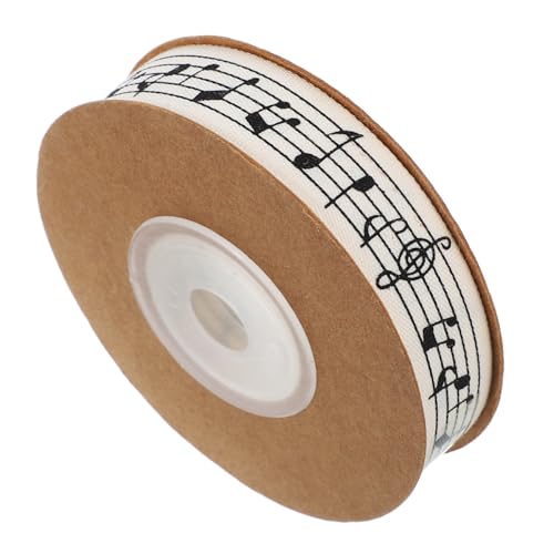 Outanaya Musiknoten Baumwollband Robustes Geschenkband mit Musikalischem Dekoband für Geschenkverpackung Scrapbooking Partydeko für Musikliebhaber von Outanaya