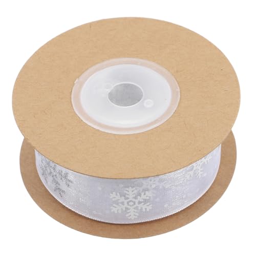 Outanaya Weiße Chiffon Geschenkband mit Silbernen Schneeflocken Weiches Glattes Dekoband für Weihnachtsgeschenke DIY Basteln Party und Winterdeko Vielseitig Einsetzbar Outanaya Weiße Chiffon Geschenkband mit Silbernen Schneeflocken Weiches Glattes Dekoband für Weihnachtsgeschenke DIY Basteln Party und Winterdeko Vielseitig Einsetzbar von Outanaya