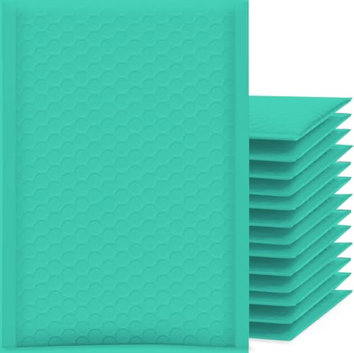 Outchoo Extra dicke Luftpolster-Versandtaschen, Blaugrün, 50 Stück, 10,2 x 20,3 cm, nutzbare Größe: 10,2 x 17,8 cm, langlebige Versandtaschen für Schmuck, handgefertigte Waren, Handwerk und Outchoo Extra dicke Luftpolster-Versandtaschen, Blaugrün, 50 Stück, 10,2 x 20,3 cm, nutzbare Größe: 10,2 x 17,8 cm, langlebige Versandtaschen für Schmuck, handgefertigte Waren, Handwerk und von Outchoo
