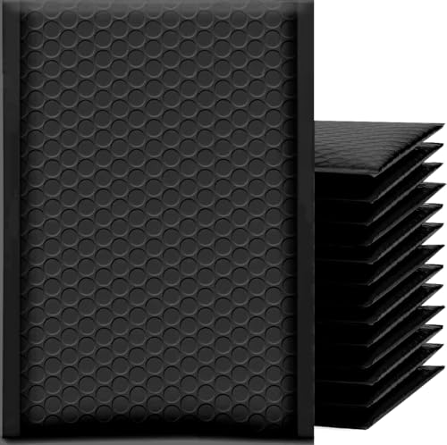 Outchoo Extra dicke Luftpolster-Versandtaschen, schwarz, 50 Stück, 15,2 x 25,4 cm, nutzbare Größe: 15,2 x 22,9 cm, langlebige Versandtaschen für Schmuck, handgefertigte Waren, Handwerk und Outchoo Extra dicke Luftpolster-Versandtaschen, schwarz, 50 Stück, 15,2 x 25,4 cm, nutzbare Größe: 15,2 x 22,9 cm, langlebige Versandtaschen für Schmuck, handgefertigte Waren, Handwerk und von Outchoo