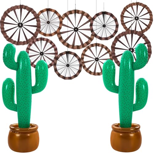 Outus 11 Stück Western Cowboy Party Dekorationen Wagon Räder Papierfächer Aufblasbare Kaktus Requisite Wilder Westen Thema Cowboy Decke Wandbehang Dekoration für Rodeo Country Farm Thema Geburtstag Outus 11 Stück Western Cowboy Party Dekorationen Wagon Räder Papierfächer Aufblasbare Kaktus Requisite Wilder Westen Thema Cowboy Decke Wandbehang Dekoration für Rodeo Country Farm Thema Geburtstag von Outus