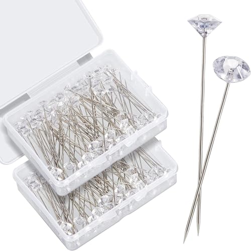 Outus 2 Zoll Pins Blumenstifte Korsagen Pin Hochzeit Strauß Nadeln Corsage Pins Kristall Diamant transparent, 100 Stück Outus 2 Zoll Pins Blumenstifte Korsagen Pin Hochzeit Strauß Nadeln Corsage Pins Kristall Diamant transparent, 100 Stück von Outus