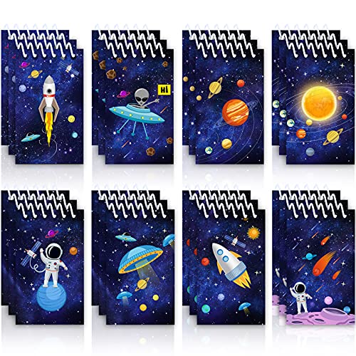 Outus 24 Stücke weltall Mini Notizblöcke, Astronaut Rakete Memo Spirale Winzige Notizbücher Lehrer Klassenzimmer Belohnung Versorgung für Jungen Mädchen Sonnensystem Planet Outus 24 Stücke weltall Mini Notizblöcke, Astronaut Rakete Memo Spirale Winzige Notizbücher Lehrer Klassenzimmer Belohnung Versorgung für Jungen Mädchen Sonnensystem Planet von Outus