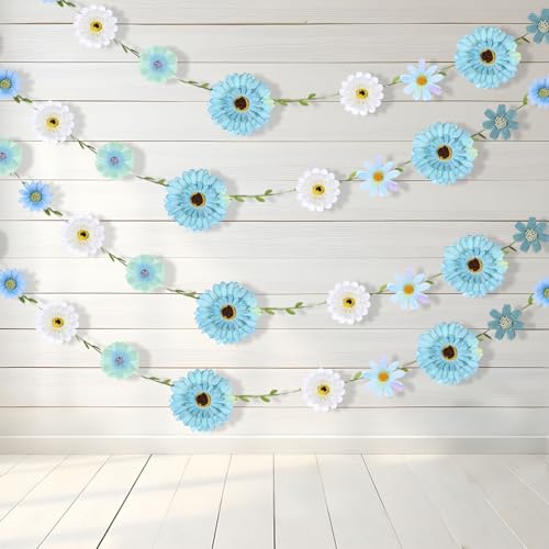 Outus Gänseblümchen-Sommerbanner zum Aufhängen, künstliche Weinblätter und Gänseblümchen, dekoratives Banner, geeignet für Frühling und Sommer, Geburtstag, Hochzeit, Babyparty, Heimdekoration Outus Gänseblümchen-Sommerbanner zum Aufhängen, künstliche Weinblätter und Gänseblümchen, dekoratives Banner, geeignet für Frühling und Sommer, Geburtstag, Hochzeit, Babyparty, Heimdekoration von Outus