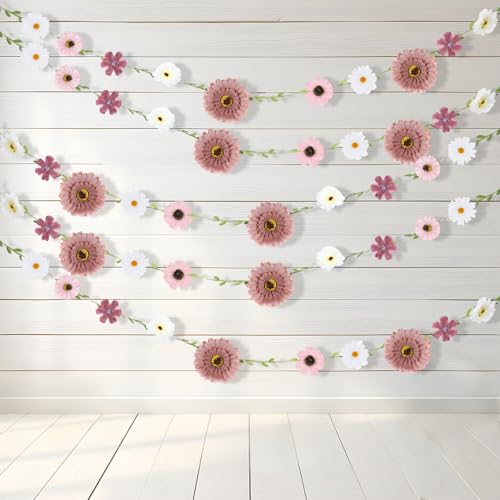 Outus Gänseblümchen-Sommerbanner zum Aufhängen, künstliche Weinblätter und Gänseblümchen, dekoratives Banner, geeignet für Frühling und Sommer, Geburtstag, Hochzeit, Babyparty, Heimdekoration Outus Gänseblümchen-Sommerbanner zum Aufhängen, künstliche Weinblätter und Gänseblümchen, dekoratives Banner, geeignet für Frühling und Sommer, Geburtstag, Hochzeit, Babyparty, Heimdekoration von Outus