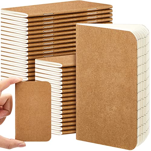 Outus Mini-Tagebuch, 6,3 x 10,2 cm, Kraftpapier, Mini-Notizblock, Softcover, Taschennotizblock, Notizblock, Memo-Tagebuch, Themen-Notizbücher für Studenten, Reisende, Schule (braun, blanko Einband Outus Mini-Tagebuch, 6,3 x 10,2 cm, Kraftpapier, Mini-Notizblock, Softcover, Taschennotizblock, Notizblock, Memo-Tagebuch, Themen-Notizbücher für Studenten, Reisende, Schule (braun, blanko Einband von Outus