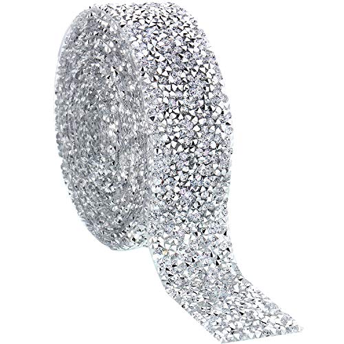 Strassband, Kristall, 3 Yards, Diamant-Bänder, glitzernd, Verpackung, Gürtel für Kuchen, Hochzeit, Dekoration, Handwerk, Geburtstag (transparent, 1,18 Zoll) von Outus