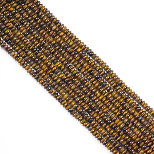 2 x 4 mm gelbe Tigeraugen-Perlen, Abakus-Scheiben-Stein-Abstandhalter, lose Halbedelstein-Perlen für Armbänder, Halsketten, Schmuckherstellung 2 x 4 mm gelbe Tigeraugen-Perlen, Abakus-Scheiben-Stein-Abstandhalter, lose Halbedelstein-Perlen für Armbänder, Halsketten, Schmuckherstellung von Ouubuuy