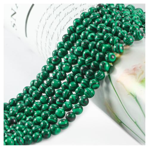 Naturstein Perlen Edelstein Perlen, 45 stück 8mm Malachit Naturstein Edelsteinperlen Polierte Runde Edelsteine Zum Auffädeln Edelsteine Steinperlen für Armbänder Ketten DIY Schmuck Basteln Naturstein Perlen Edelstein Perlen, 45 stück 8mm Malachit Naturstein Edelsteinperlen Polierte Runde Edelsteine Zum Auffädeln Edelsteine Steinperlen für Armbänder Ketten DIY Schmuck Basteln von Ouubuuy