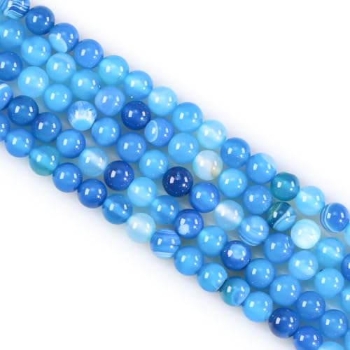 Naturstein Perlen Edelstein Perlen, 60 stück 6mm Naturstein Blue Stripe Agate Edelsteinperlen Polierte Runde Edelsteine Zum Auffädeln Edelsteine Steinperlen für Armbänder Ketten DIY Schmuck Basteln Naturstein Perlen Edelstein Perlen, 60 stück 6mm Naturstein Blue Stripe Agate Edelsteinperlen Polierte Runde Edelsteine Zum Auffädeln Edelsteine Steinperlen für Armbänder Ketten DIY Schmuck Basteln von Ouubuuy