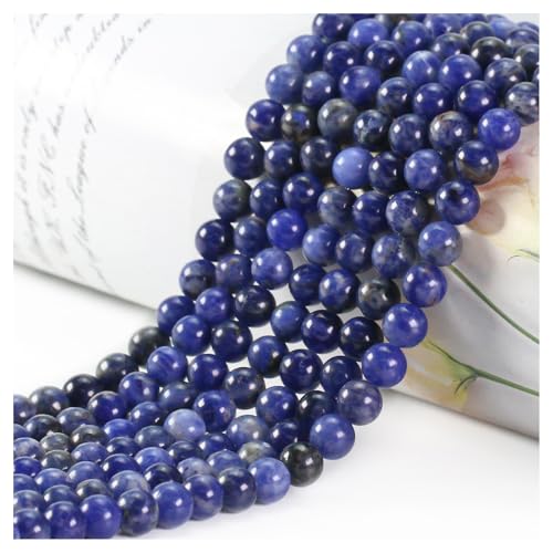 Naturstein Perlen Edelstein Perlen,45 stück 8mm Naturstein Blaues Sodalit Edelsteinperlen Polierte Runde Edelsteine Zum Auffädeln Edelsteine Steinperlen für Armbänder Ketten DIY Schmuck Basteln Naturstein Perlen Edelstein Perlen,45 stück 8mm Naturstein Blaues Sodalit Edelsteinperlen Polierte Runde Edelsteine Zum Auffädeln Edelsteine Steinperlen für Armbänder Ketten DIY Schmuck Basteln von Ouubuuy
