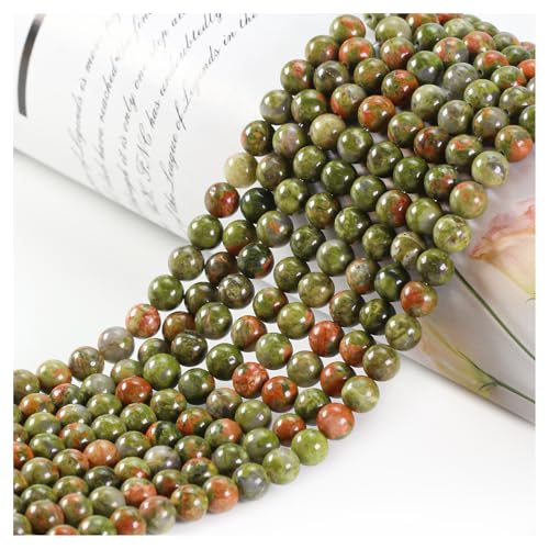 Naturstein Perlen Edelstein Perlen,45 stück 8mm Naturstein Unakite Edelsteinperlen Polierte Runde Edelsteine Zum Auffädeln Edelsteine Steinperlen für Armbänder Ketten DIY Schmuck Basteln Naturstein Perlen Edelstein Perlen,45 stück 8mm Naturstein Unakite Edelsteinperlen Polierte Runde Edelsteine Zum Auffädeln Edelsteine Steinperlen für Armbänder Ketten DIY Schmuck Basteln von Ouubuuy