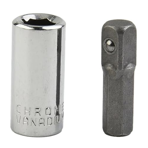 1/4 Zoll Ratschen-Steckschlüssel-Adapter, 6,3 Mm Vierkantantrieb, 1/4 Zoll Sechskantschaft-Steckschlüssel-Bit-Konverter von Ouxk