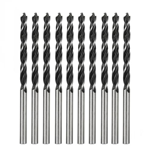10 Stück Spiralbohrer Holzbohrer Mit Mittelpunkt Holzschneider Lochsäge Zimmereiwerkzeuge 4 Mm Durchmesser For Holzschnitzerei von Ouxk