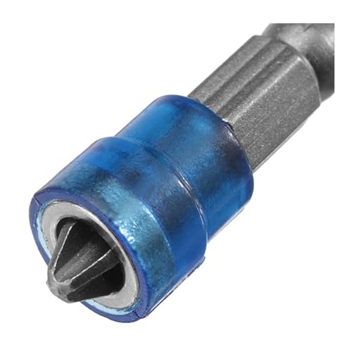Hochwertiger Magnetischer Schraubendreher-Bit Mit Einzelkopf, Rutschfester Sechskant-Elektroschraubendreher-Satz(Blue) von Ouxk