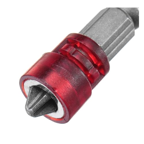 Hochwertiger Magnetischer Schraubendreher-Bit Mit Einzelkopf, Rutschfester Sechskant-Elektroschraubendreher-Satz(Red) von Ouxk