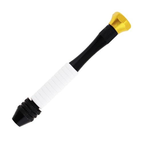 Mi&ni Micro Aluminium Handbohrer Pin Vise Twist Bohrer Bits Holzbearbeitung Bohren Drehwerkzeug von Ouxk