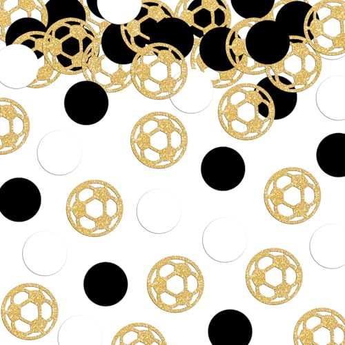 Ovanda 100 Stück Fussball Geburtstag Deko Konfetti, Fussball Deko Geburtstag Kinder, Streudeko aus Glitzer Papier Tischdekoration, Geburtstagsdeko Fussball Konfetti, Happy Birthday Tischdeko Ovanda 100 Stück Fussball Geburtstag Deko Konfetti, Fussball Deko Geburtstag Kinder, Streudeko aus Glitzer Papier Tischdekoration, Geburtstagsdeko Fussball Konfetti, Happy Birthday Tischdeko von Ovanda