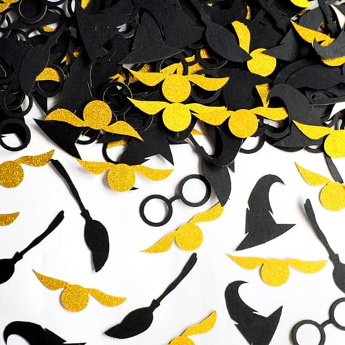 Ovanda 100 Stück Glitter Magier Konfetti,Wizard Tischdeko Geburtstag,Wizard Tischdeko,Zauberer Konfettis,Magic Theme Party,Magic Theme Confetti,Silber Schwarz Gold Konfetti, Geburtstag Party Supplies Ovanda 100 Stück Glitter Magier Konfetti,Wizard Tischdeko Geburtstag,Wizard Tischdeko,Zauberer Konfettis,Magic Theme Party,Magic Theme Confetti,Silber Schwarz Gold Konfetti, Geburtstag Party Supplies von Ovanda