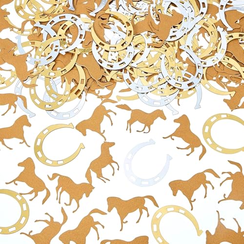 Ovanda 100 Stück Pferde Konfetti Set, Kinder Geburtstag Streu Deko,Konfetti Mix Motiv Hufeisen,Hufeisen Tischdeko Confetti,Glück Streudeko,Tier-Confetti für Happy Birthday Junge Mädchen,Babyparty Deko Ovanda 100 Stück Pferde Konfetti Set, Kinder Geburtstag Streu Deko,Konfetti Mix Motiv Hufeisen,Hufeisen Tischdeko Confetti,Glück Streudeko,Tier-Confetti für Happy Birthday Junge Mädchen,Babyparty Deko von Ovanda