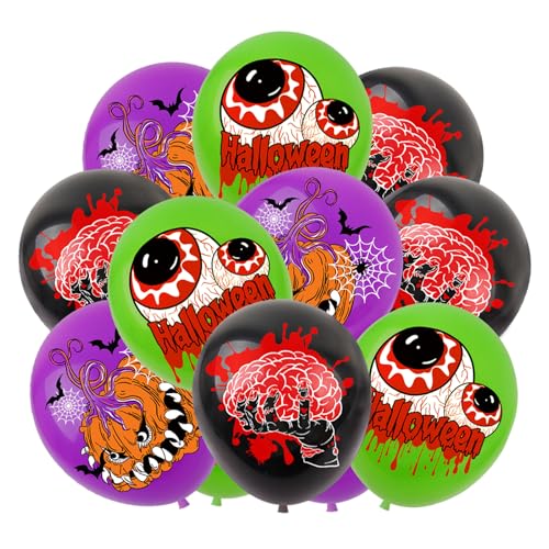 Ovanda 18 Stück 12 Zoll Halloween Luftballons, Spinne Luftballons, Fledermaus Helium Ballons, Kürbis Latex Ballon,Bedruckt mit 3 verschiedenen Halloween Mustern,für Halloweens Partyzubehör Dekoration Ovanda 18 Stück 12 Zoll Halloween Luftballons, Spinne Luftballons, Fledermaus Helium Ballons, Kürbis Latex Ballon,Bedruckt mit 3 verschiedenen Halloween Mustern,für Halloweens Partyzubehör Dekoration von Ovanda