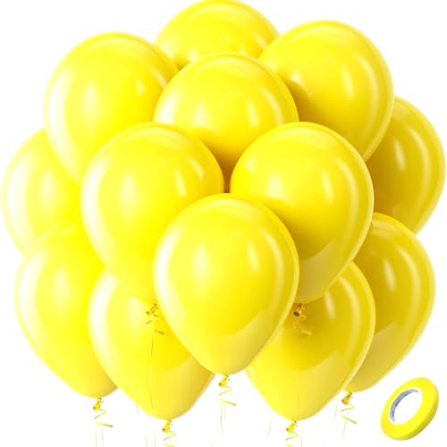 Ovanda 20 Stück 10 Zoll Gelbes Ballon,Gelb Matt Latex Ballons mit Band,Helium Ballon Girlande Bogen,für Mädchen Jungen Geburtstag,Hochzeit,Sonnenschein Zitrone Gänseblümchen Honigbiene Thema,Babyparty Ovanda 20 Stück 10 Zoll Gelbes Ballon,Gelb Matt Latex Ballons mit Band,Helium Ballon Girlande Bogen,für Mädchen Jungen Geburtstag,Hochzeit,Sonnenschein Zitrone Gänseblümchen Honigbiene Thema,Babyparty von Ovanda