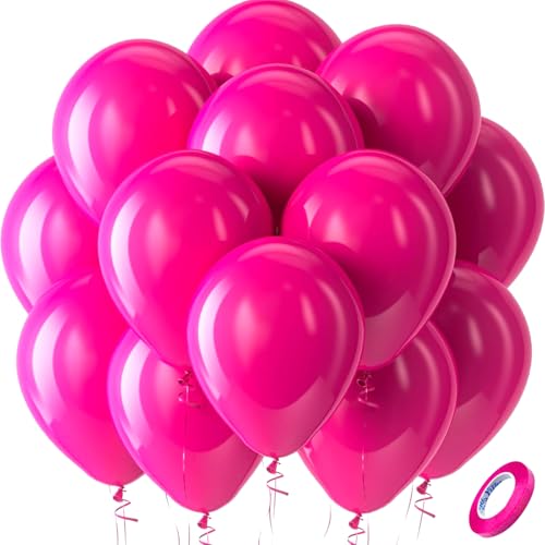 Ovanda 20 Stück 10 Zoll Luftballons Rosenrot,Helium Ballon Girlande Bogen Rosa Rot,Pink Latex Ballons,für Rosenrot Party,Frauen Mädchen Geburtstag,Weihnachts,Hochzeit,Valentinstag,Brautparty,Jahrestag von Ovanda