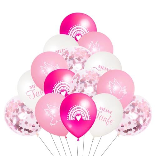 Ovanda 24 Stücke Taufe Luftballon, Taufe Deko, Junge Mädchen Rosa Geschenk zur Taufe als Geburtstag Hochzeit Baby Shower Jubiläum Party Dekoration, Meine Taufe Taube Regenbogen Muster Taufe Ballon Ovanda 24 Stücke Taufe Luftballon, Taufe Deko, Junge Mädchen Rosa Geschenk zur Taufe als Geburtstag Hochzeit Baby Shower Jubiläum Party Dekoration, Meine Taufe Taube Regenbogen Muster Taufe Ballon von Ovanda