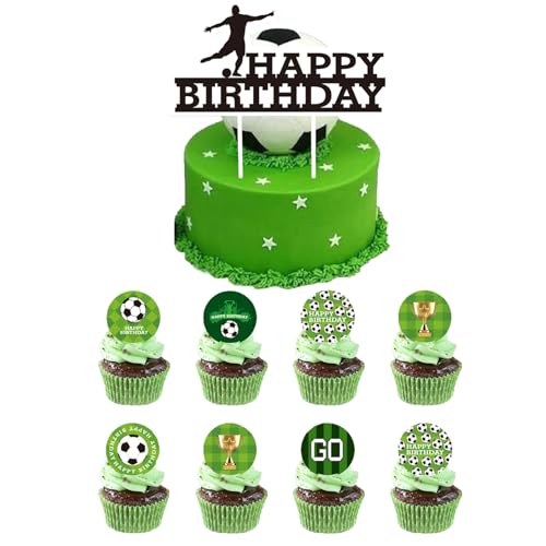Ovanda 25 Stück Tortendeko Fussball,Fußball Kuchen Deko,Happy Birthday Fussball Cupcake Topper,Geburtstagstorte Topper Junge Mädchen,Mottopartys Kuchendekoration,Sport Partyzubehör,Cake Dekoration Ovanda 25 Stück Tortendeko Fussball,Fußball Kuchen Deko,Happy Birthday Fussball Cupcake Topper,Geburtstagstorte Topper Junge Mädchen,Mottopartys Kuchendekoration,Sport Partyzubehör,Cake Dekoration von Ovanda