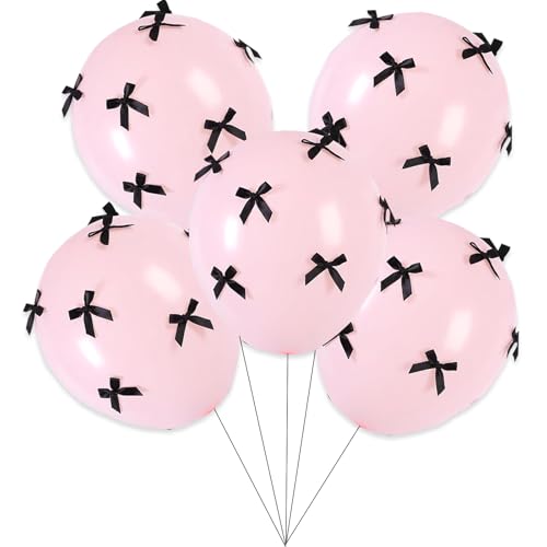 Ovanda 5 Stück Schleife Luftballons, Rosa Luftballons, Schleifen Geburtstag Party Deko,Geburtstag Rosa Bogen Ballons,Schleife Latex Ballon,Helium Ballons,für Hochzeit,Junggesellenabschied,Valentinstag Ovanda 5 Stück Schleife Luftballons, Rosa Luftballons, Schleifen Geburtstag Party Deko,Geburtstag Rosa Bogen Ballons,Schleife Latex Ballon,Helium Ballons,für Hochzeit,Junggesellenabschied,Valentinstag von Ovanda