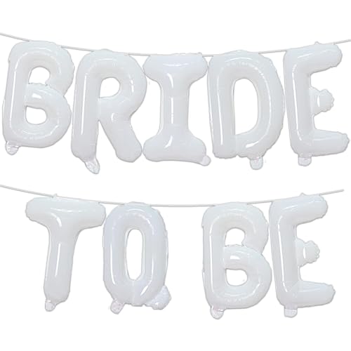 Ovanda Bride to Be Deko Luftballon, Bride To Be, 16 Zoll Cremeweiß Bride Buchstaben Ballons, Bride to Be Folienballon für Brautparty Geburtstag Heiratsantrag Verlobung Bachelorette Ovanda Bride to Be Deko Luftballon, Bride To Be, 16 Zoll Cremeweiß Bride Buchstaben Ballons, Bride to Be Folienballon für Brautparty Geburtstag Heiratsantrag Verlobung Bachelorette von Ovanda