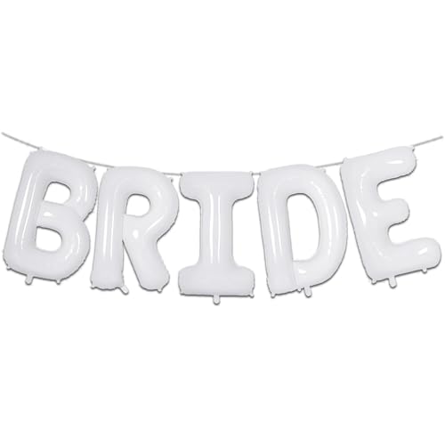 Ovanda Bride to Be Deko Luftballon, Jga Deko Frauen, 16 Zoll Cremeweiß Bride Buchstaben Ballons, Bride to Be Folienballon für Brautparty Geburtstag Heiratsantrag Verlobung Bachelorette Ovanda Bride to Be Deko Luftballon, Jga Deko Frauen, 16 Zoll Cremeweiß Bride Buchstaben Ballons, Bride to Be Folienballon für Brautparty Geburtstag Heiratsantrag Verlobung Bachelorette von Ovanda