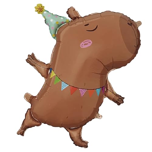 Ovanda Capybara Geburtstag Deko, Capybara Luftballon Folienballon, Capybara Sachen, Junge Mädchen Kinder Geburtstagsfeier Deko Tierparty Dekoration, Capybara Ballons für Mottoparty Ovanda Capybara Geburtstag Deko, Capybara Luftballon Folienballon, Capybara Sachen, Junge Mädchen Kinder Geburtstagsfeier Deko Tierparty Dekoration, Capybara Ballons für Mottoparty von Ovanda
