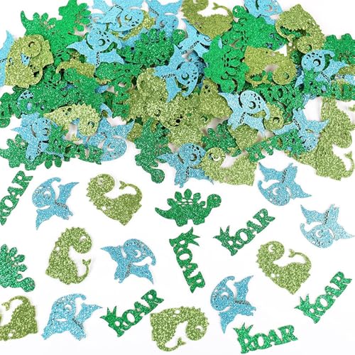 Ovanda Dino Geburtstag Deko, 100 Stück Dinosaurier Konfetti Bunt, Dino Deko Kindergeburtstag, Konfetti Grün, für Dinosaurier Geburtstag, Dino Party Deko, Dino Thema Geburtstagstorte Dekoration Ovanda Dino Geburtstag Deko, 100 Stück Dinosaurier Konfetti Bunt, Dino Deko Kindergeburtstag, Konfetti Grün, für Dinosaurier Geburtstag, Dino Party Deko, Dino Thema Geburtstagstorte Dekoration von Ovanda