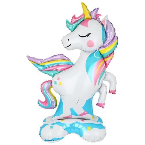 Ovanda Einhorn Luftballon, Einhorn Ballon Stehend, 3D Einhorn Luftballons,Unicorn Birthday Decoration,Luftballons Geburtstag, Einhorn Folienballon,Kindergeburtstag Partydekoration für Kindergeburtstag Ovanda Einhorn Luftballon, Einhorn Ballon Stehend, 3D Einhorn Luftballons,Unicorn Birthday Decoration,Luftballons Geburtstag, Einhorn Folienballon,Kindergeburtstag Partydekoration für Kindergeburtstag von Ovanda