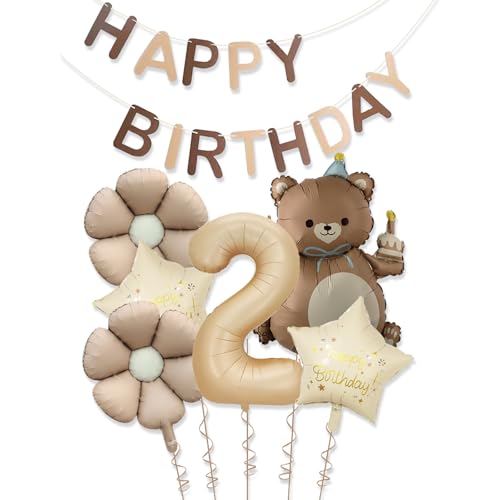 Ovanda Geburtstagsdeko 2 Jahre Junge, Bären Deko Kindergeburtstag 2 Jahre, Luftballons Geburtstag 2 Jahres Junge, Bär Deko 2. Geburtstag Junge Ovanda Geburtstagsdeko 2 Jahre Junge, Bären Deko Kindergeburtstag 2 Jahre, Luftballons Geburtstag 2 Jahres Junge, Bär Deko 2. Geburtstag Junge von Ovanda