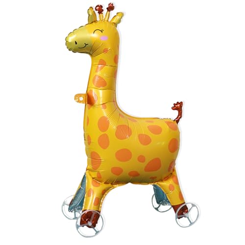 Ovanda Giraffe Folienballon Stehend mit Rädern, Giraffen Luftballon, Waldtiere Geburtstag Deko, Folienballon Tiere, Giraffe Deko, Party Animals, für Kindergeburtstag Deko, Safari Tiere Thema Party Ovanda Giraffe Folienballon Stehend mit Rädern, Giraffen Luftballon, Waldtiere Geburtstag Deko, Folienballon Tiere, Giraffe Deko, Party Animals, für Kindergeburtstag Deko, Safari Tiere Thema Party von Ovanda