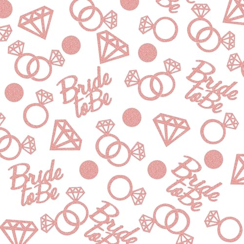 Ovanda Glitzer Konfetti Bride To Be Deko, 100 Stück Bride To Be Deko Accessoires Roségold, Junggesellenabschied Frauen Deko, Jga Accessoires Frauen, Braut Party Deko, Jga Tischdeko Frau Ovanda Glitzer Konfetti Bride To Be Deko, 100 Stück Bride To Be Deko Accessoires Roségold, Junggesellenabschied Frauen Deko, Jga Accessoires Frauen, Braut Party Deko, Jga Tischdeko Frau von Ovanda