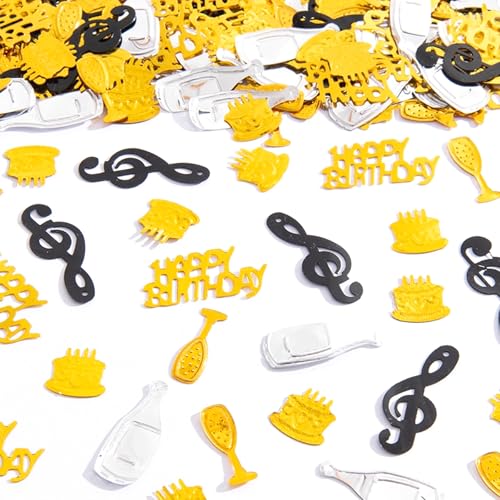 Ovanda Happy Birthday Konfetti,Geburtstag Tischdeko, Happy Birthday Konfetti Gold Schwarz,Streudeko Geburtstagsdeko Tisch Confetti,Birthdays Confetti Partydekorationen,Geburtstagstorte Tischdekoration Ovanda Happy Birthday Konfetti,Geburtstag Tischdeko, Happy Birthday Konfetti Gold Schwarz,Streudeko Geburtstagsdeko Tisch Confetti,Birthdays Confetti Partydekorationen,Geburtstagstorte Tischdekoration von Ovanda