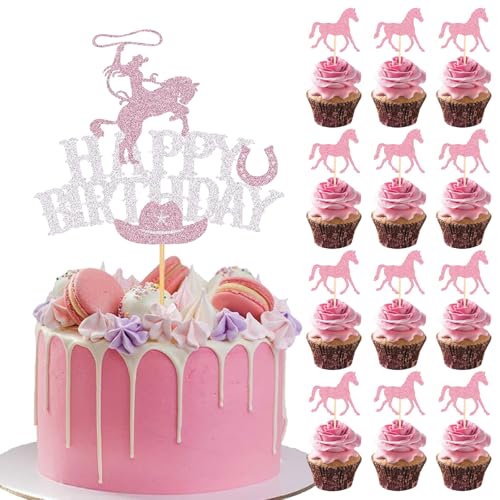 Ovanda Happy birthday Tortendeko Pferd, Rosa Pony Tortendeko Geburtstag Mädchen, Glitzer Pony Torten Deko, Tiere Theme Kuchendekoration, für Mädchen Party Geburtstag Party Kuchen Dekoration Supplies Ovanda Happy birthday Tortendeko Pferd, Rosa Pony Tortendeko Geburtstag Mädchen, Glitzer Pony Torten Deko, Tiere Theme Kuchendekoration, für Mädchen Party Geburtstag Party Kuchen Dekoration Supplies von Ovanda