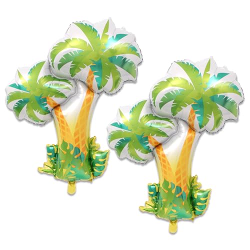 Ovanda Hawaii Deko Folienballon, 2 Stück aufblasbare Palmen Kokosnussbaum, Hawaii Party Deko Ballons, Hawaii Palmen Deko Folienballon, für Aloha Thema Deko, Sommerparty, Sommer Party Ovanda Hawaii Deko Folienballon, 2 Stück aufblasbare Palmen Kokosnussbaum, Hawaii Party Deko Ballons, Hawaii Palmen Deko Folienballon, für Aloha Thema Deko, Sommerparty, Sommer Party von Ovanda