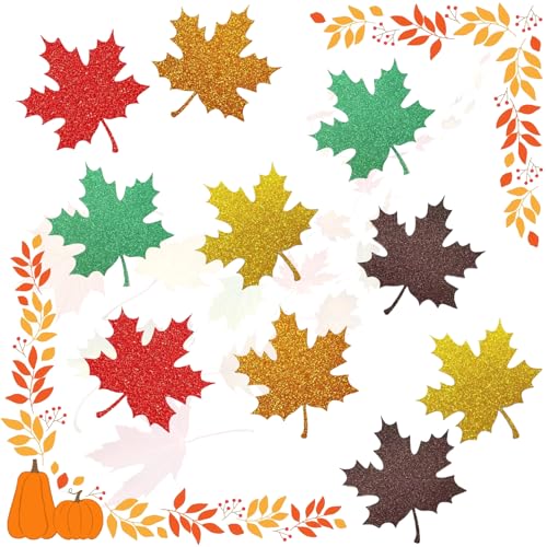 Ovanda Herbst Deko, Herbstliche Ahornblatt Papier Dekorationen, Thanksgiving Herbstdeko, Herbstdeko Innen,Künstliche Herbstblätter in gemischten Farben zum Dekorieren von herbstlich gestalteten Räumen Ovanda Herbst Deko, Herbstliche Ahornblatt Papier Dekorationen, Thanksgiving Herbstdeko, Herbstdeko Innen,Künstliche Herbstblätter in gemischten Farben zum Dekorieren von herbstlich gestalteten Räumen von Ovanda