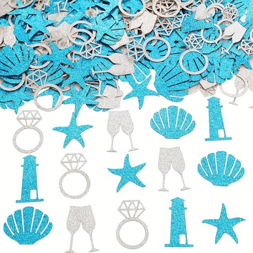 Ovanda JGA Tischdeko, Frauen Konfetti mit Glitzer Junggesellinnenabschied Deko Frauen Männer Tischdeko für Sommer Geburtstag Karneval Fasching JGA Hochzeit Hawaii Strandparty,Beach Party Deko Konfetti von Ovanda
